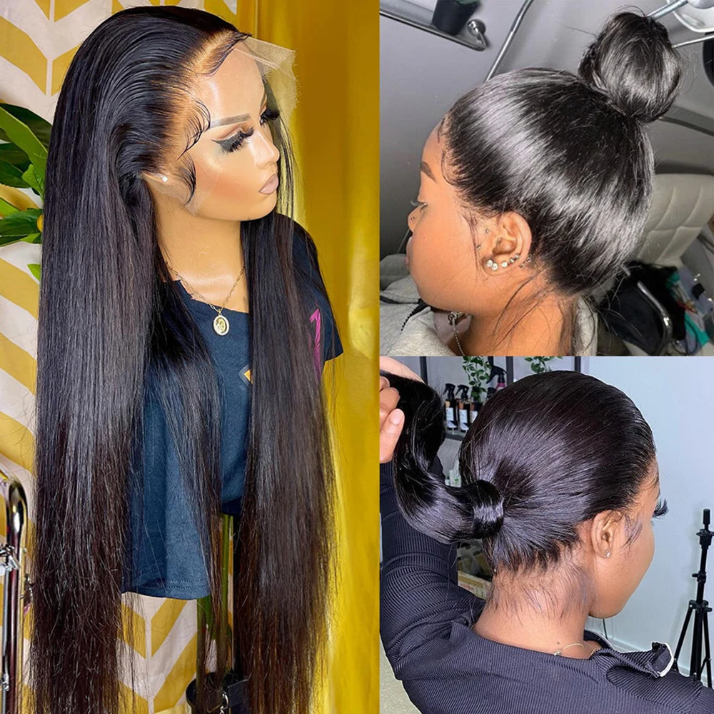 

Glueless Wig Human Hair 13X6 Hd Lace Frontal Wig 6X6 Closure Wigs 30 Inch Bone Straight 360 Full Lace Wig Human Hair Pre Plucked