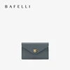 BAFELLI Designer Multi-card Slots Genuine Leather Short Wallet for Women with Bill Storage