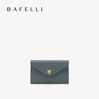 BAFELLI Designer Multi-card Slots Genuine Leather Short Wallet for Women with Bill Storage