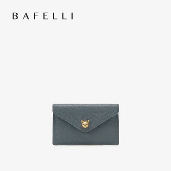 BAFELLI Portafoglio corto da donna in vera pelle con slot multi-carta di design per riporre le banconote 1