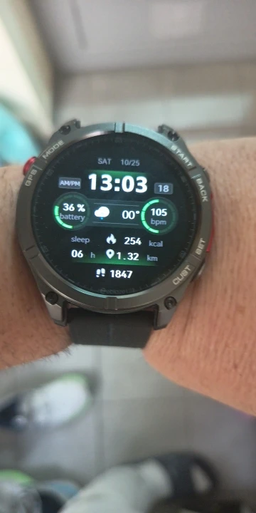 Nuevo reloj inteligente Zeblaze Stratos 4 GPS 2025, pantalla AMOLED de 1,43 ", brújula, altímetro barométrico, linterna, llamadas de voz, reloj inteligente photo review