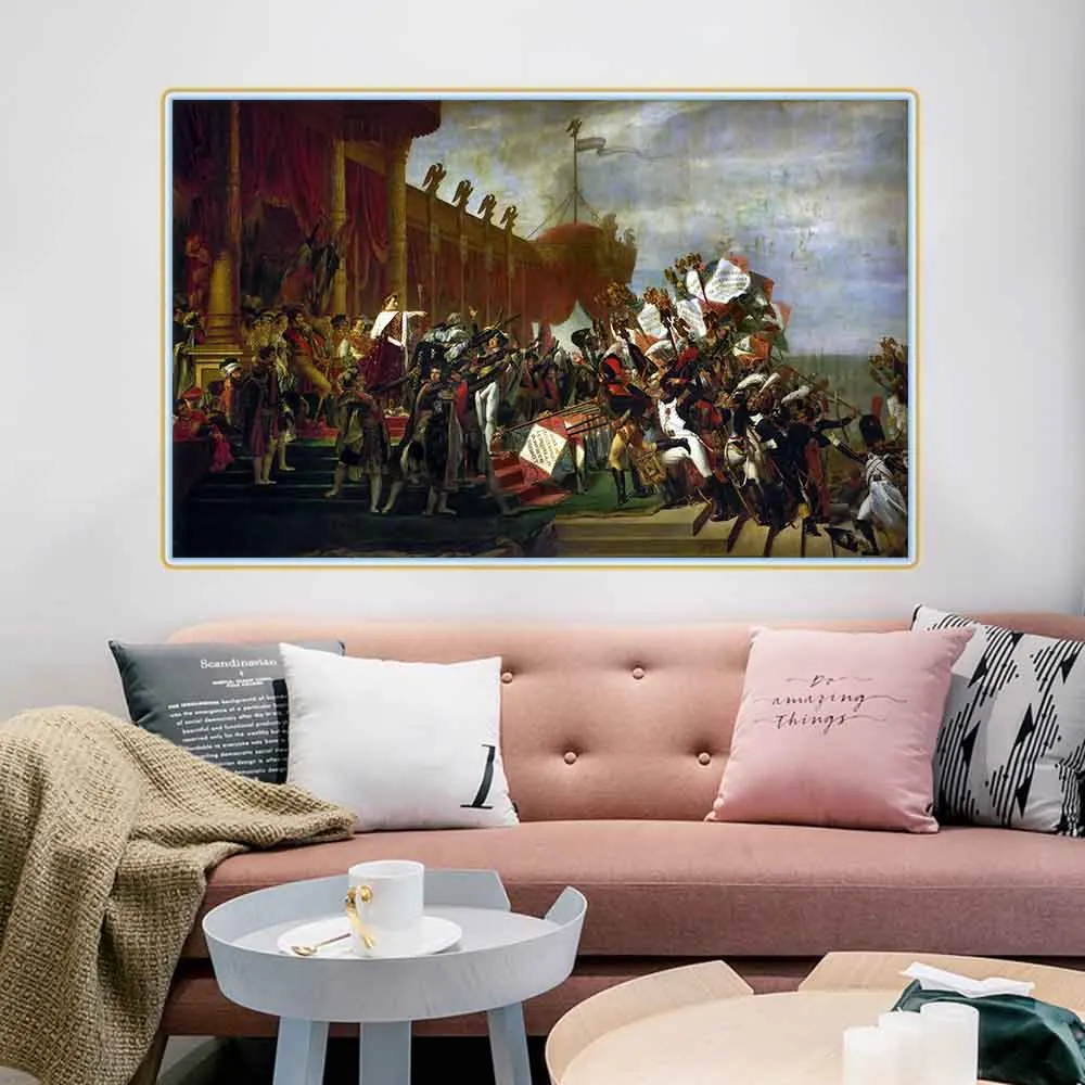 The Distribution Of The Eagle Standards Jacques Louis David