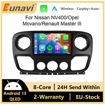 Radio para Auto con CarPlay y Android Auto para Renault Master III 3, Opel Movano, Nissan NV400, GPS, DSP, WIFI, 4G, SWC, Autoradio 2DIN 1