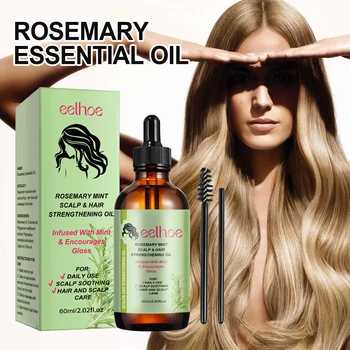 Eelhoe Rosemary Hair Care Series Promote Hair Growth Nourish Strengthen Roots Relieve Scalp Tension Dense Hair Oil With Brush 2