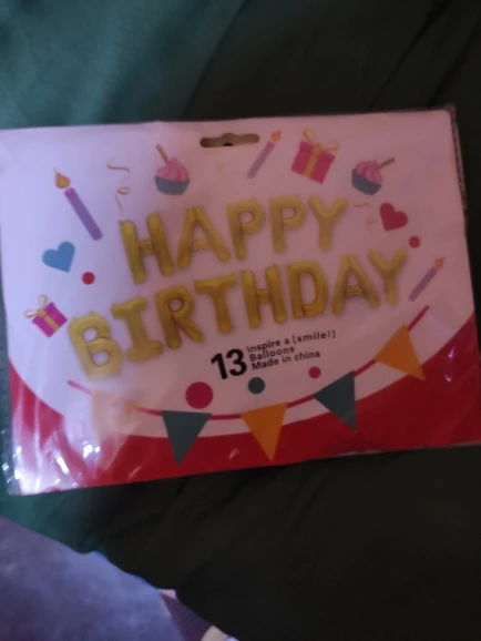 Blue Foil Birthday Balloon Set photo review