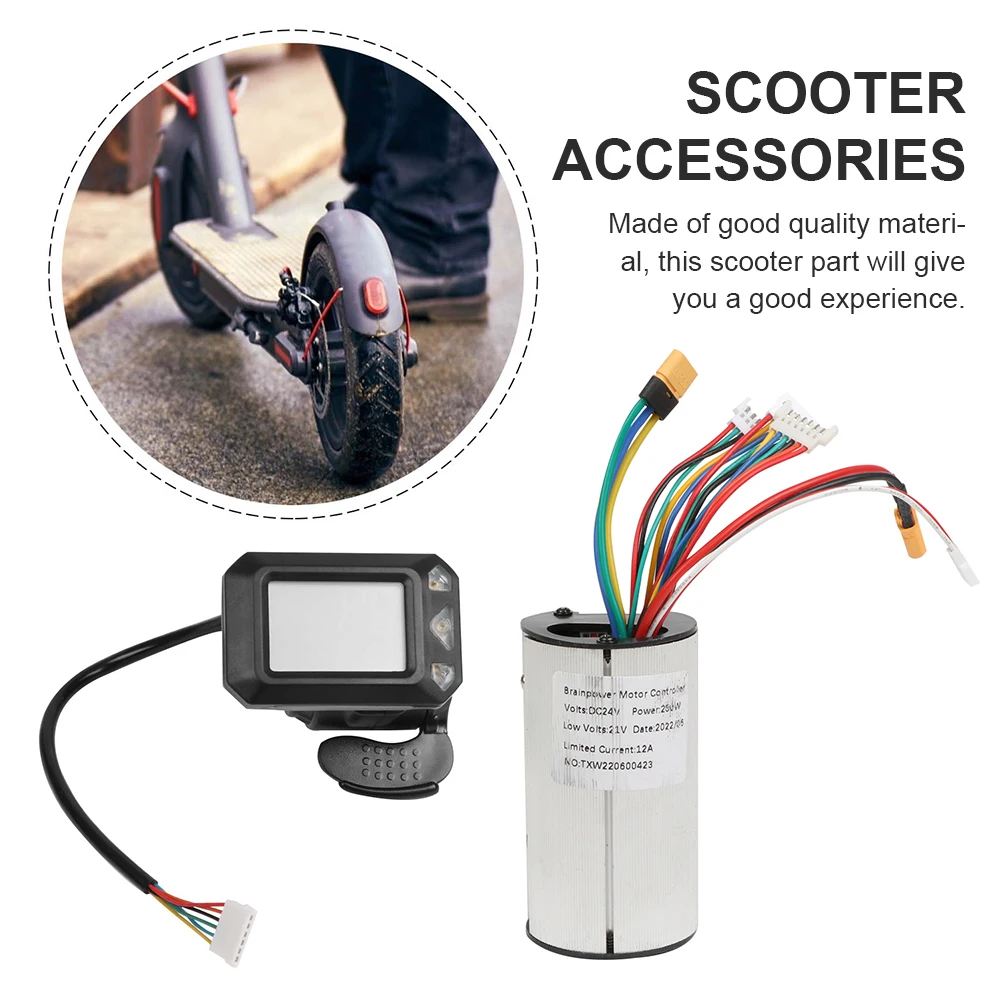 Accessoire de Contrôleur de Scooter Pliant, Affichage LCD, Accélérateur de  Frein, Ensemble en Fibre de Carbone, 24 36V - AliExpress