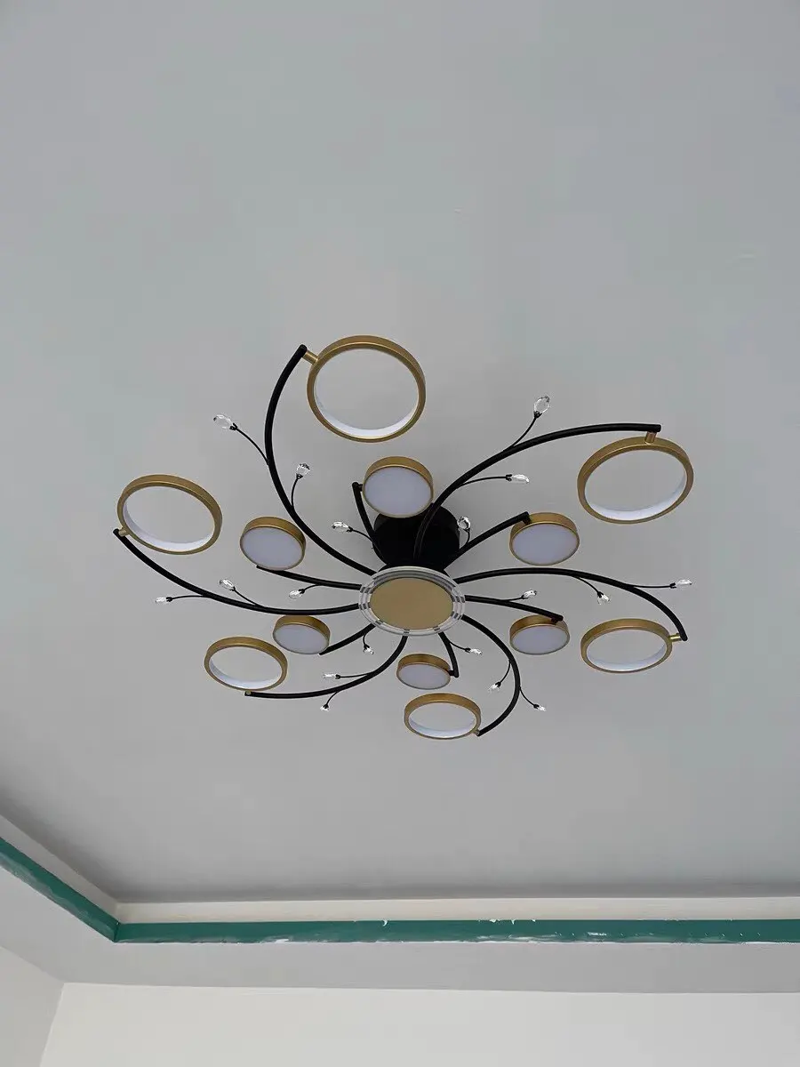 Modern Gold Ceiling Chandelier photo review