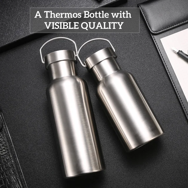 Stainless Steel Thermos Water Bottle Leak-proof Double Wall Large Capacity Wide Mouth Sports Water Bottles For Cycling 4