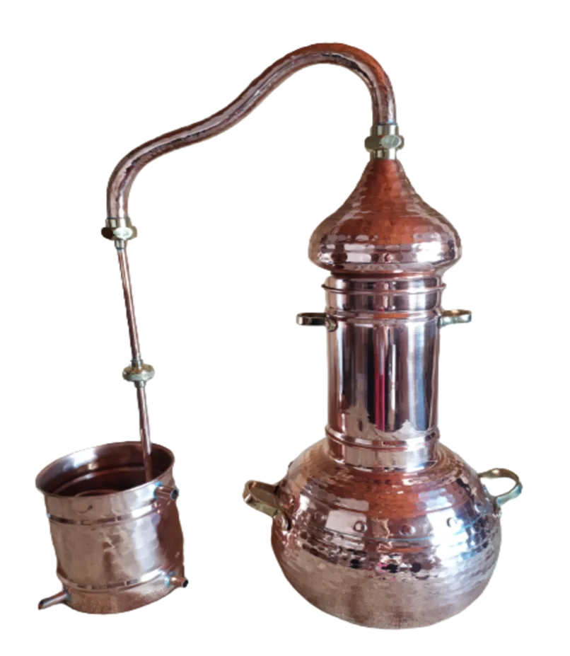 Alambic Colonne Inox 30L - Appareil Distillation Alcofermbrew - Pour Eau, Huile, Essence