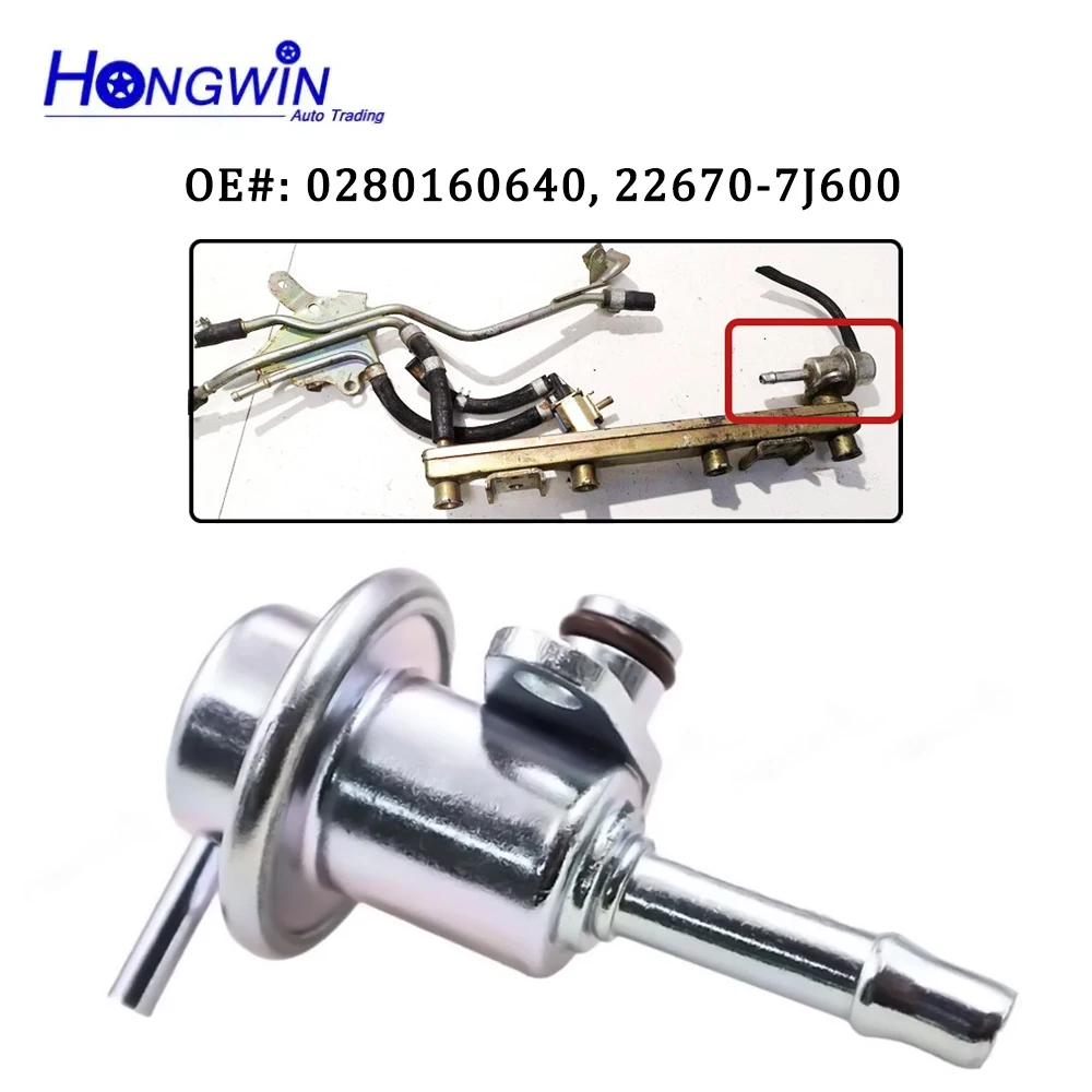

Fuel Injection Pressure Regulator For Nissan Primera P11 1996-2001 Almera N15 N16 00-2006 1.8L GA16 GA15 0280160640 226707J600