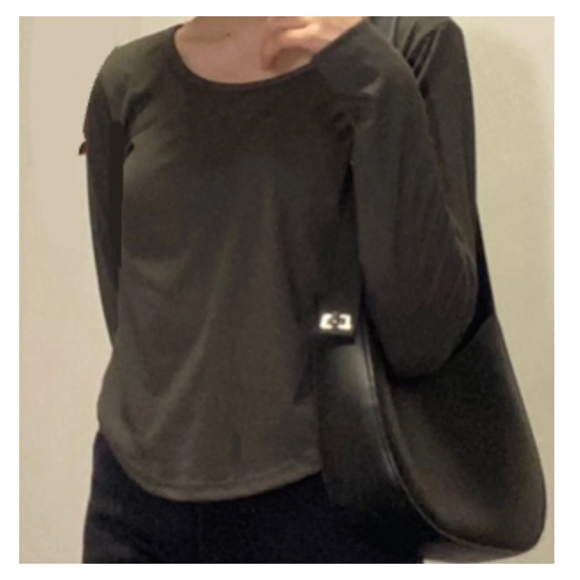 Women Long Sleeve Square Neck T-Shirt 2023 Autumn Fashion Outfits Trends photo review