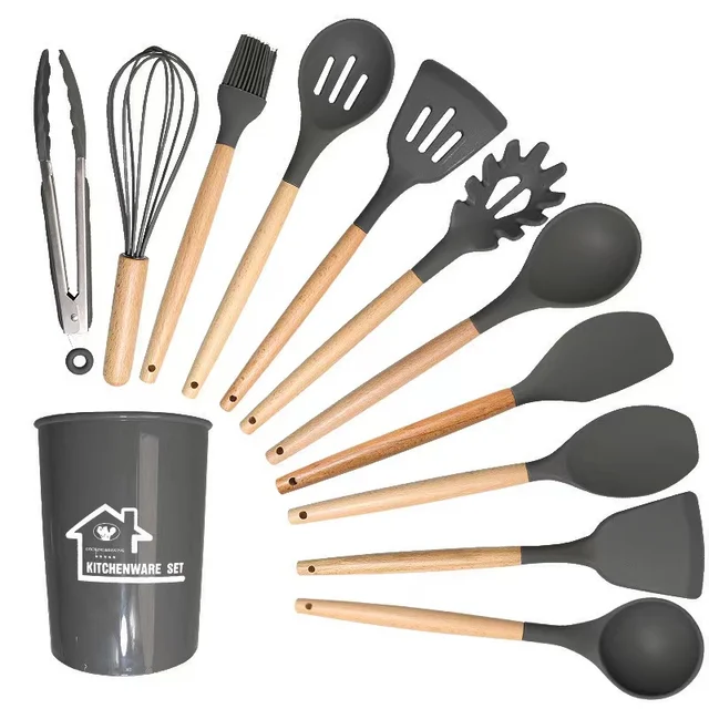 Silicone spatula and spoon 12-piece set 6