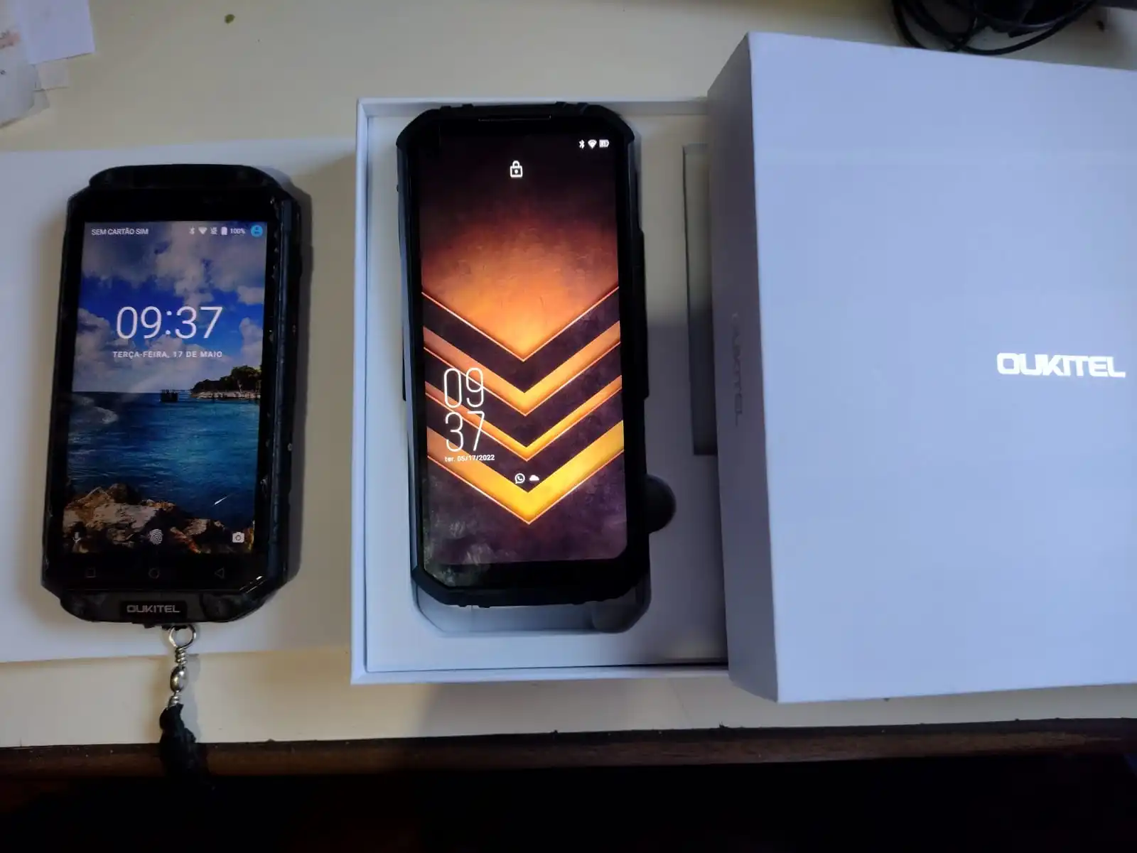 Oukitel WP16 Rugged Smartphone 6.4" 8GB + 128GB 10600mAh Octa Core Mobile Phone 20MP Camera Helio P60 Cell Phone NFC