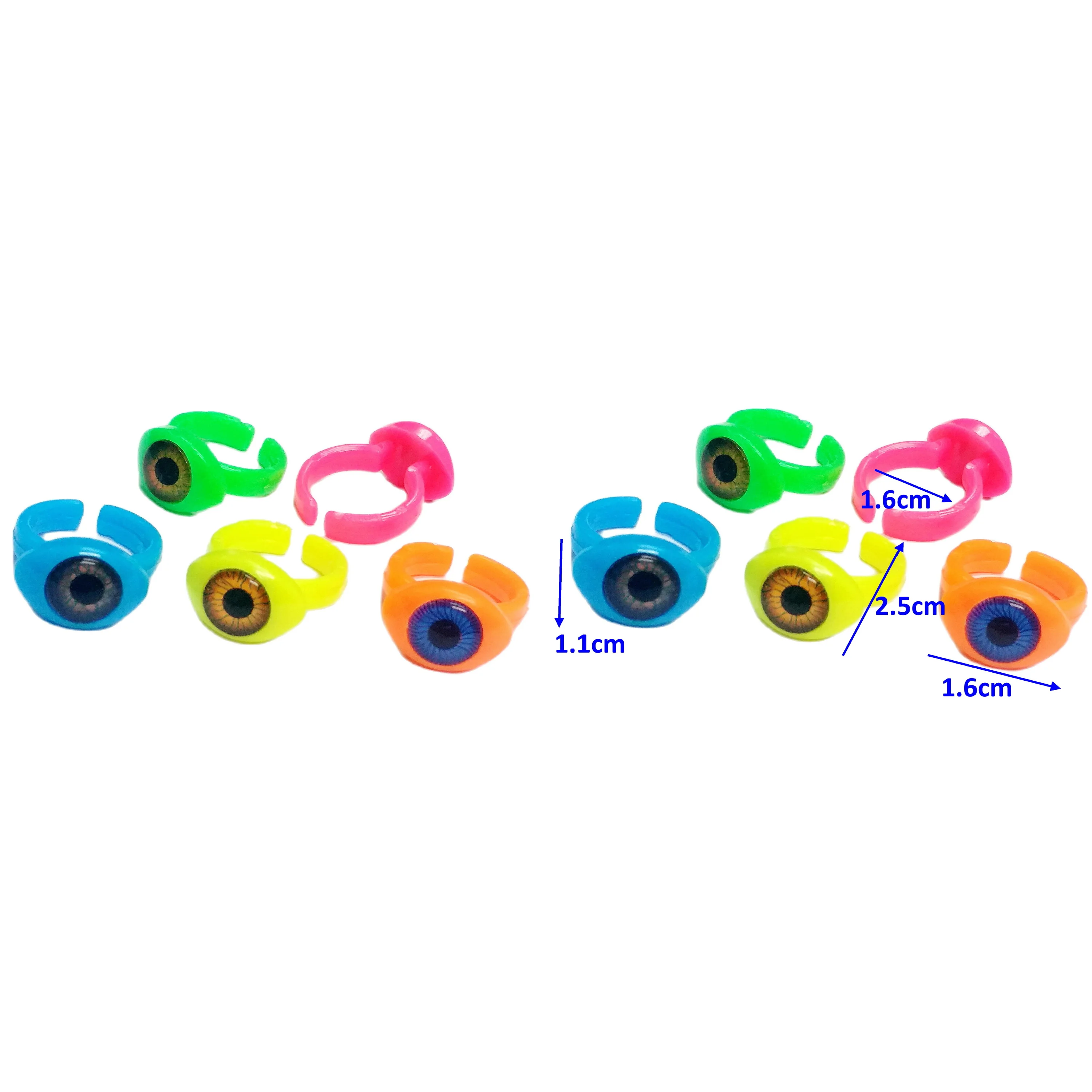 

500 Pcs Eye Ball RINGS GIRL'S Birthday Joke Fun Party Favors Game Gift Toys Prize Pinata Bag Filler Loot Gag Halloween vending