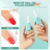 Morovan Gel Polish Remover Kit - Easy Quick No Foil Needed Includes Latex Tape Peel Off Liquid Cuticle Pusher Peeler Oil 4