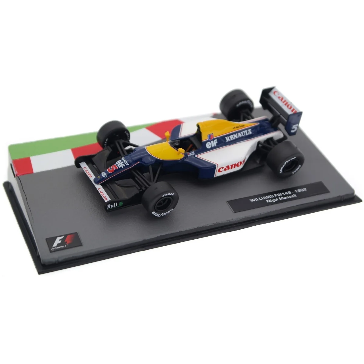 Salvat, Williams Fw 14B Nigel Mansell 1992, Formula 1 Car, Replica Esatta Scala 1:43, Miniatura Pressofusa, La Collezione Di Auto F1, Nuova Vetrina In