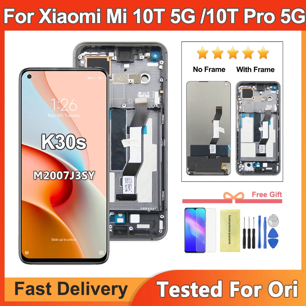 Дисплей для Xiaomi Mi 10T, 6,67 дюйма, для Redmi K30s, M2007J3SC