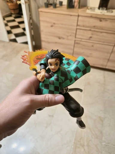 Hot Demon Slayer Anime Figure Tanjirou Agatsuma Zenitsu Kyoujurou Anime Model Action Figure PVC collection Toy for Kids Gift photo review