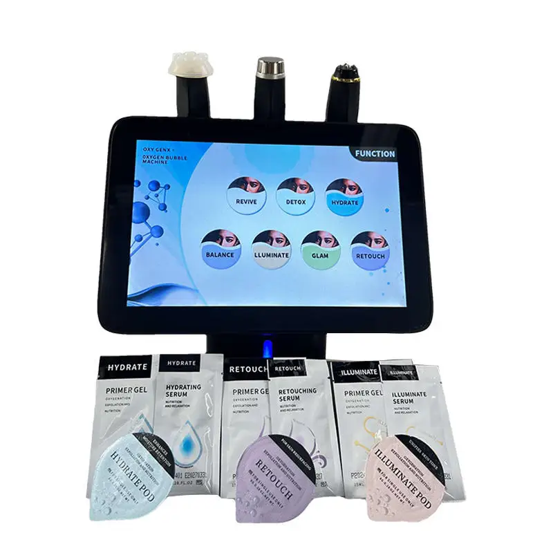 New Design 3 in 1 co2 bubble oxygenation pods skin tighten oxygen jet therapy facial machine