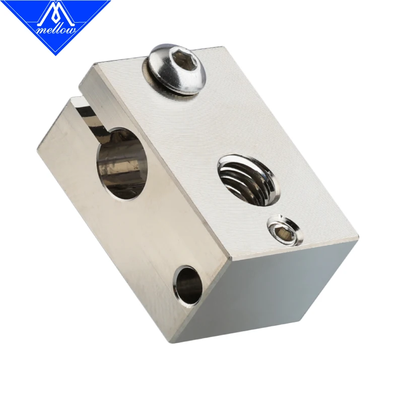 Mellow-bloco Aquecedor de Cobre Todo em Metal Extrusão Dupla Cnc Placa de Cobre Pt100 j Impressora 3d v6 Produto Quente - Imagem 4