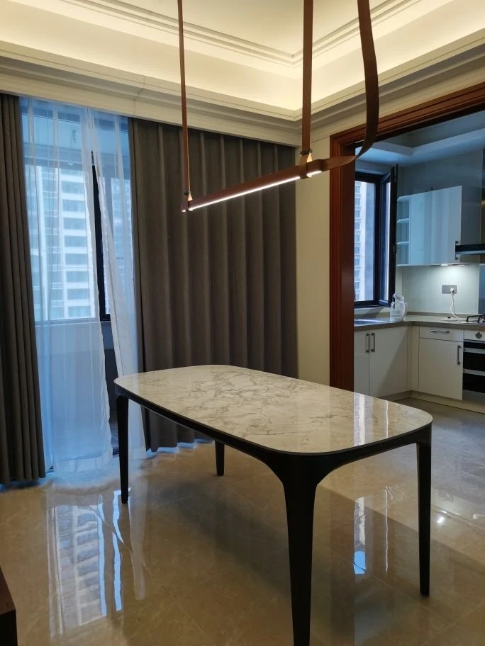 Modern Leather Belt Led Pendant Chandelier photo review