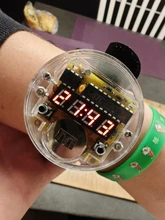 DIY Kit Digitaluhr Elektronische Uhr Single-chip LED Digitale