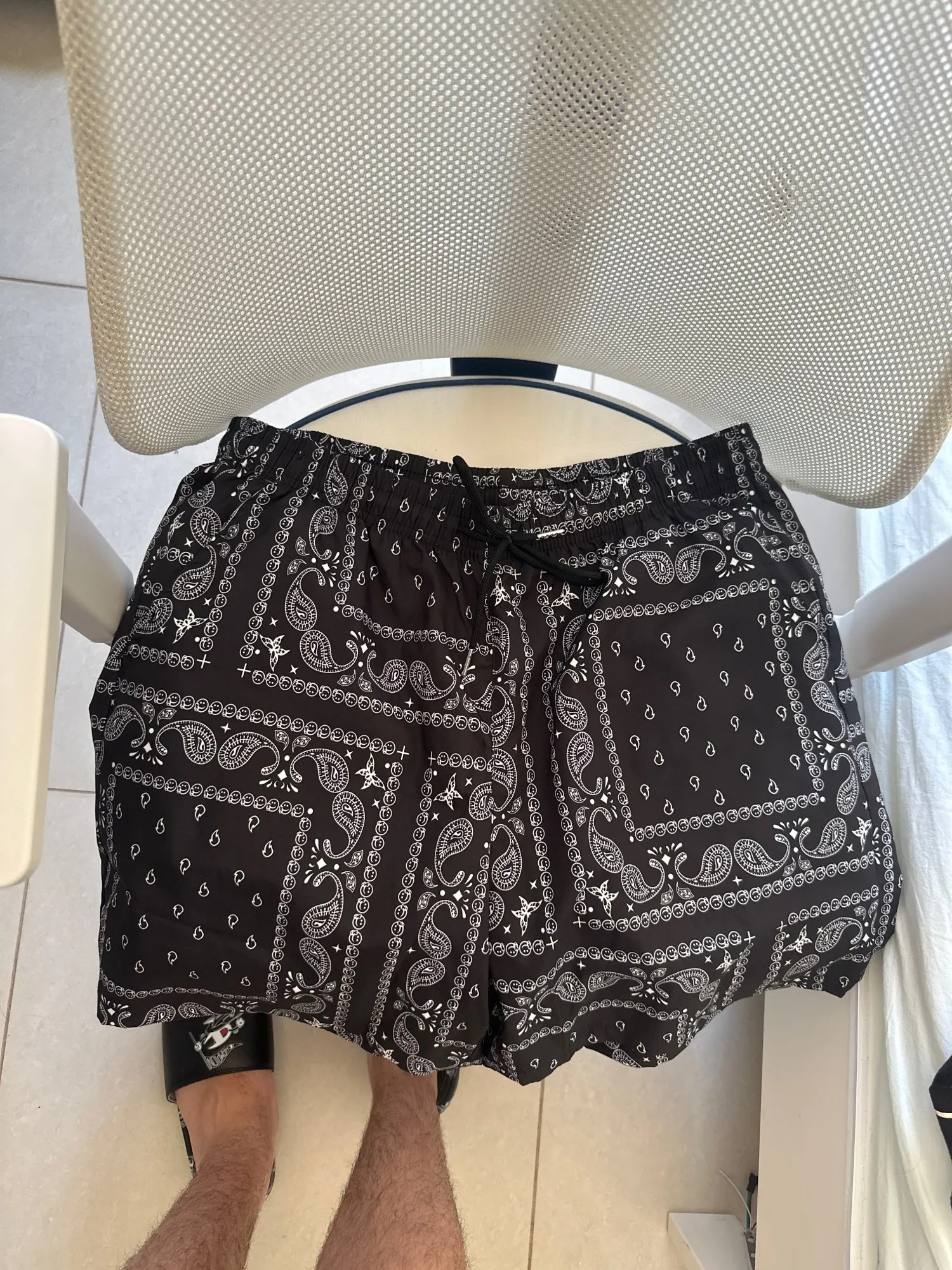 Men Casual Paisley Print Sport Beach Shorts photo review