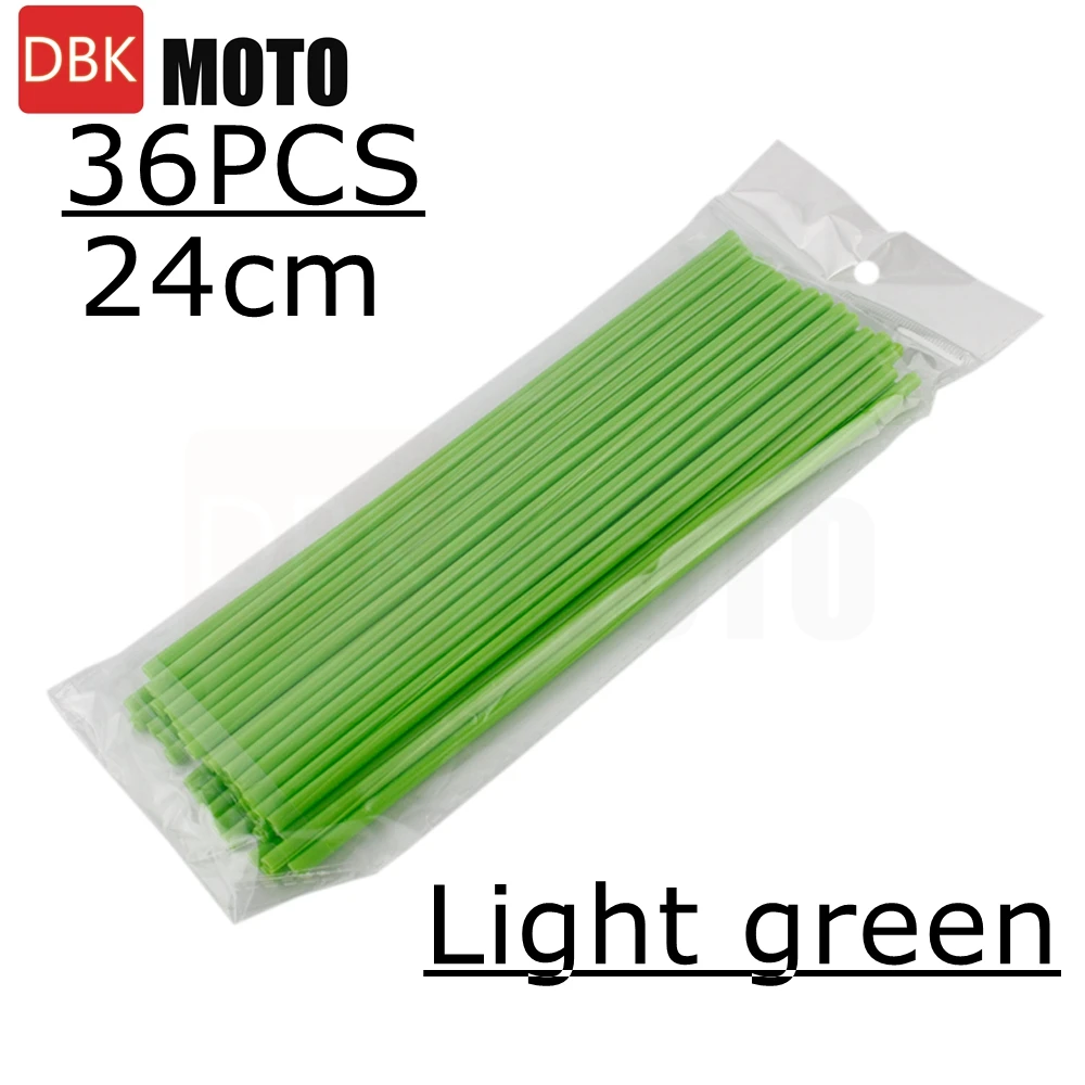 Colorful Spoke Skin Covers for Bikes - Decorative Trim and Protection, 24CM Length, 12 Vibrant Colors