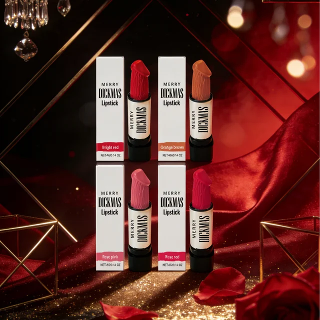 58244-ff3145.png Merry Dickmas Lipstick Rose Red Pink Waterproof Naughty Gift Unique Design Funny Christmas Gift Stocking Stuffers for Woman Gift