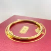Fashion Bracelets Simple Gold Bangles Designs With 24k Gold Plated Chunky Gold Bangle Dubai Jewelry 5