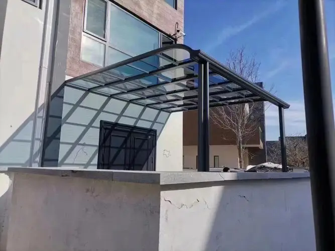 Luxury Aluminum Alloy Awnings Waterproof Polycarbonate Roof Canopy for Outdoor Garden Villa Sunshade Pergola Balcony Protection photo review