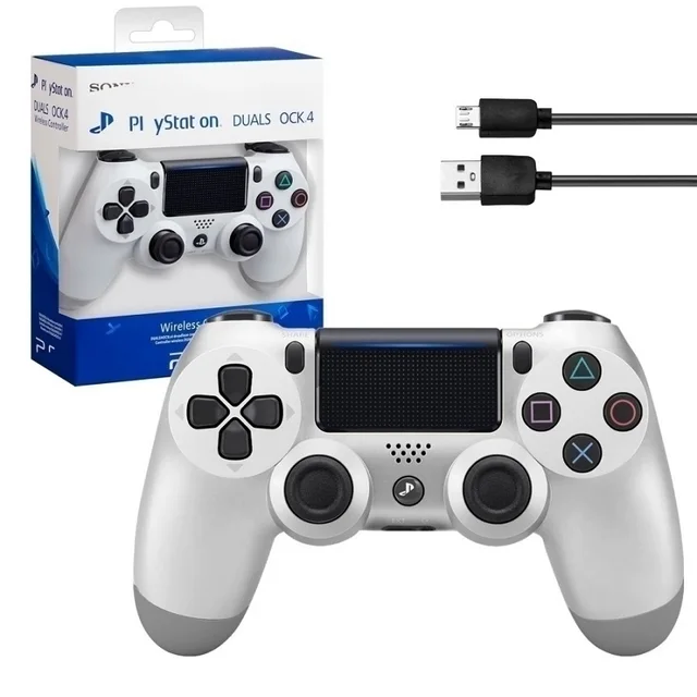 Gamepad wireless Bluetooth joystick for PS4 DualShock 4 v2 wireless (PS4/pc/iOS/Android) with shipping from Russia Gamepad playstation ps xbox series nintendo switch games game console for pc Is white