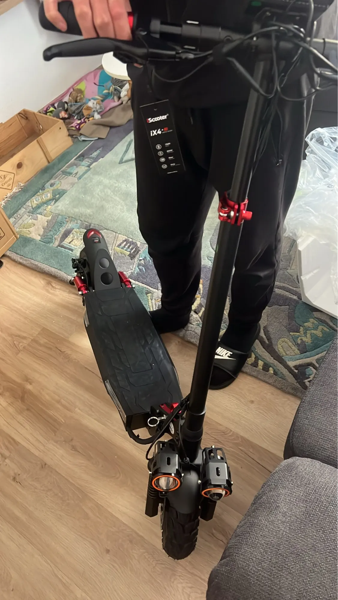 IScooter-patinete eléctrico iX4, 800W, 15Ah, potente patinete antideslizante, neumático todoterreno, alcance de 45km, velocidad de 45 km/h photo review