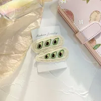 2pc cherry strawberry Hairpin Hairgrip Hair Clips for Girls Women Kids Childs Vintage Crab for Gift Hair Accessories - Image 4