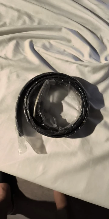 MIDNIGHT SOVEREIGN™ – Black Buckle Genuine Leather Belt photo review