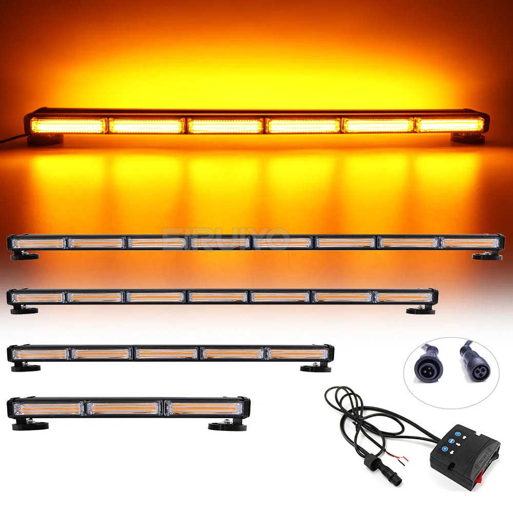 Двусторонний стробоскоп для автомобилей, грузовиков, дорожного движения, 35/41/47/53 дюймов, 12 В/24 В