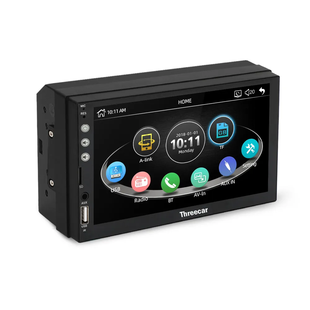 NEW 2 Din Car Radio 7" Bluetooth Car Multimedia Player 2din Touch Autoradio MP5 SD/FM/MP4/USB/AUX Audio Stereo With Camera