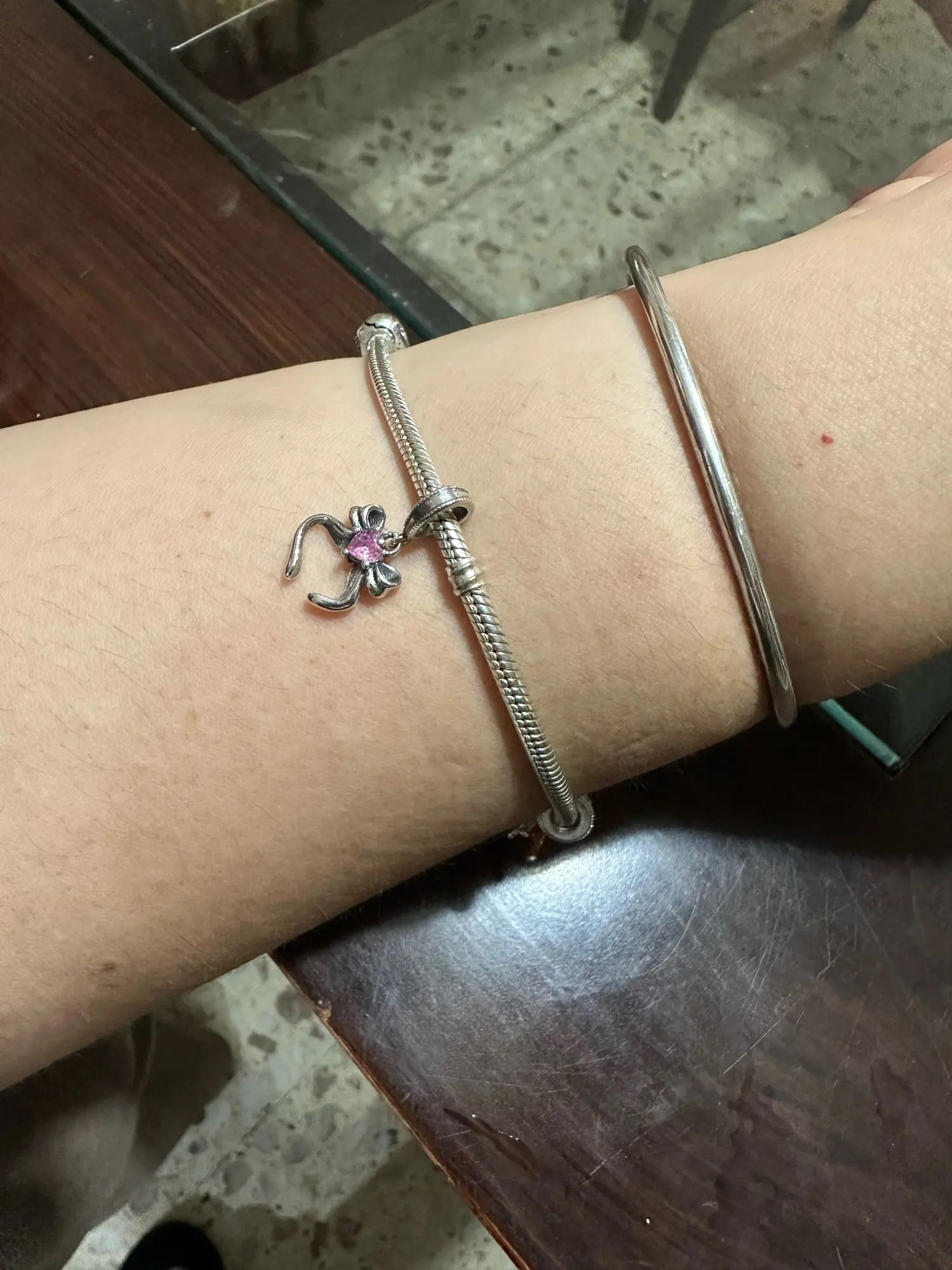 2025 gran oferta dijes cuentas de Plata de Ley 925 mariposa rosa luciérnaga luminosa cuelga brazalete pulsera collar joyería DIY photo review