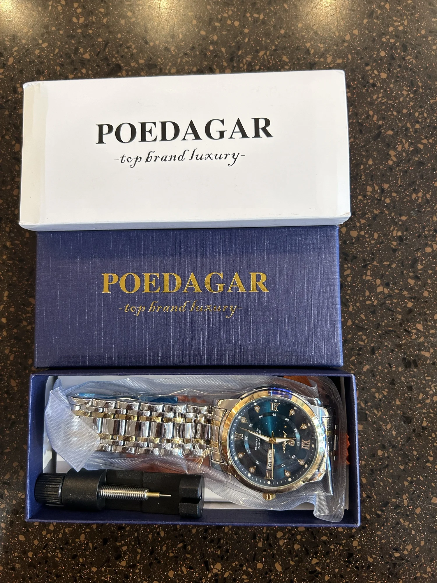 POEDAGAR Luxury Watch for Men photo review