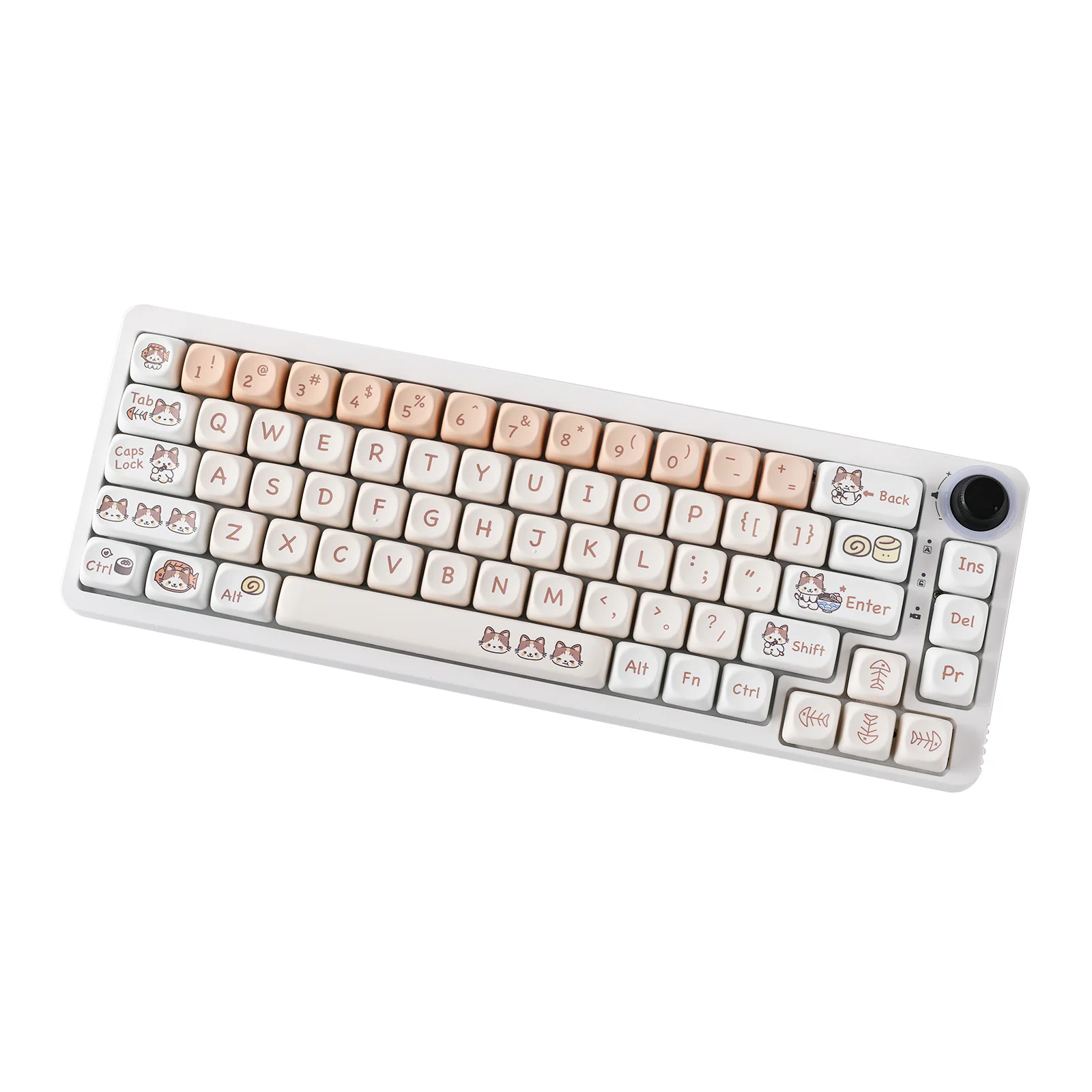 Epomaker Meow Sushi Dye-sublimação Pbt Moa Perfil Keycaps Grupo Teclado Gaming Mecânico Compatível com Layout Ansi 143 Chaves - Imagem 5
