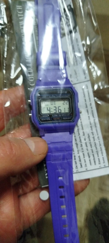 Retro Square Digital Watch for Women & Men - Rose Gold Silver photo review