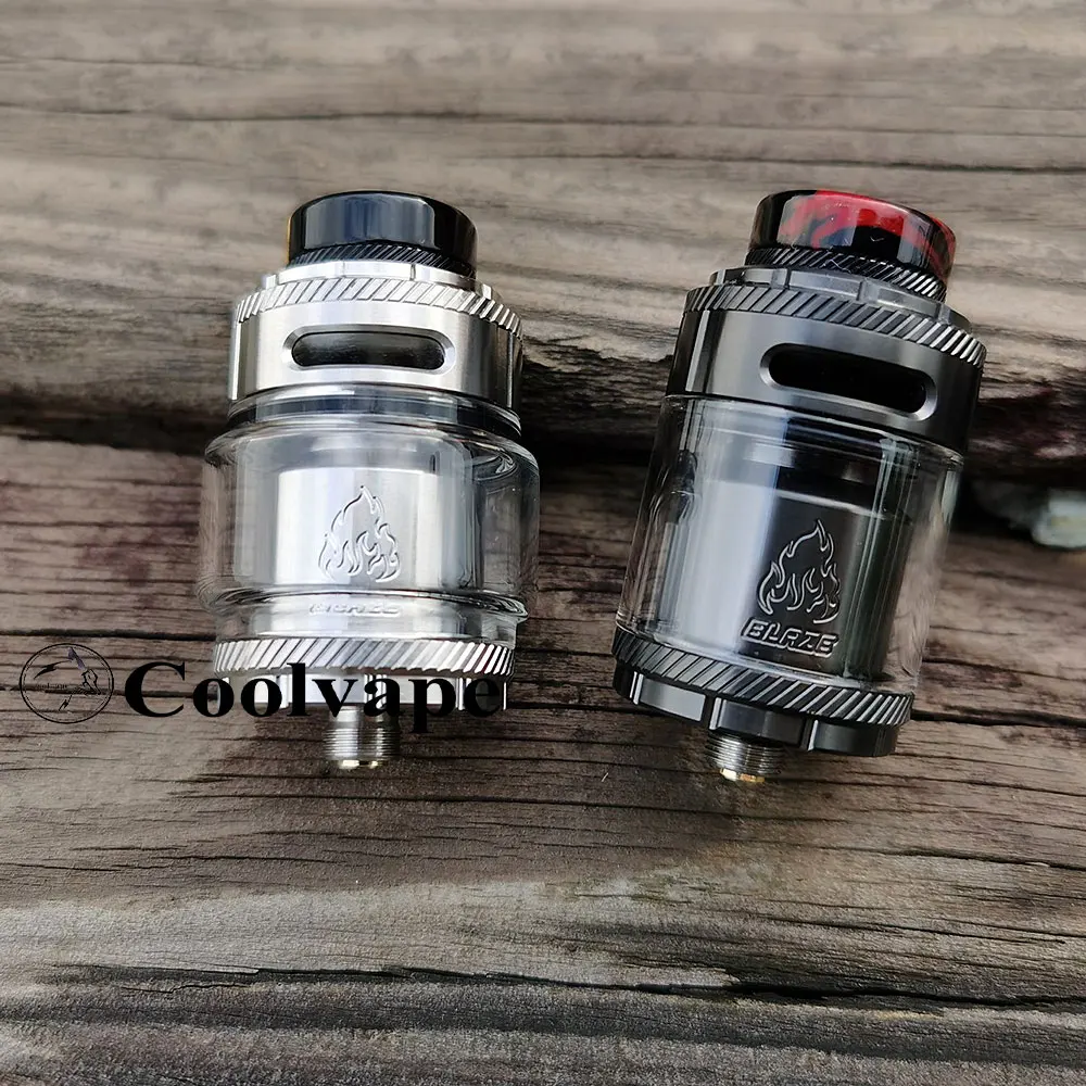 

Blaze RTA Authentic ThunderHead Creations & Mike Vapes Blaze RTA Rebuildable Tank Vape Atomizer 2ml / 5.5ml 26mm Diameter Atomiz