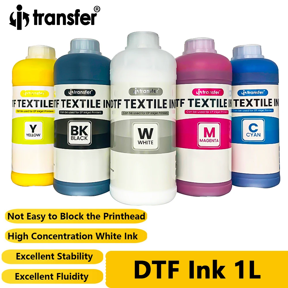 

1L DTF Ink Textiles Printing Direct Transfer Film for all desktop & large format DTF printer for Epson L1800 L805 transfer film