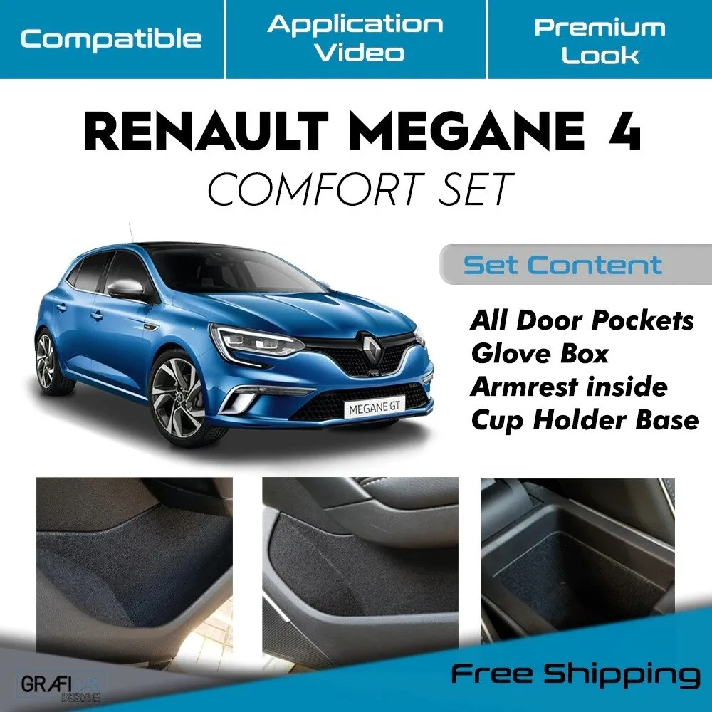 

Комфортный комплект и тканевая обшивка RENAULT MEGANE 4, самоклеящаяся, лазерная резка, Для Седана/хэтчбека, стильный современный автомобиль, новые горячие крылья