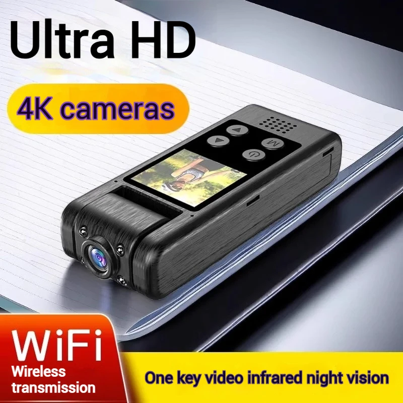 New Wifi 4K Mini Video Camera Handheld Back Clip Sport Fishing Camera Motorcycle Riding Recorder 4K Ultra HD Thumb Sports