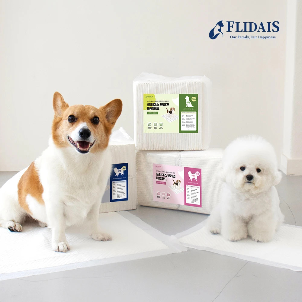 플리다스 강아지 배변패드 프리미엄 15g~100g 400매 