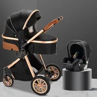 Poussette bébé 3 en 1, poussette à quatre roues, voiture bébé 2 en 1, poussettes légères, poussettes multifonctions, landau, poussette 2