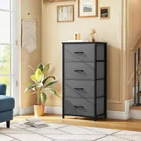**4-Drawer Fabric Dresser - Compact Storage Tower for Bedroom or Closet** 2