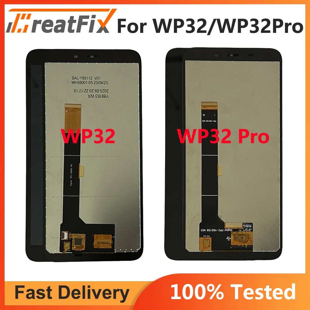 per Oukitel WP32 LCD Display, per Oukitel WP32 LCD Schermo Touchscreen Digitazer Assembly Sostituzione con Riparazione Kit(Nero, 5.93