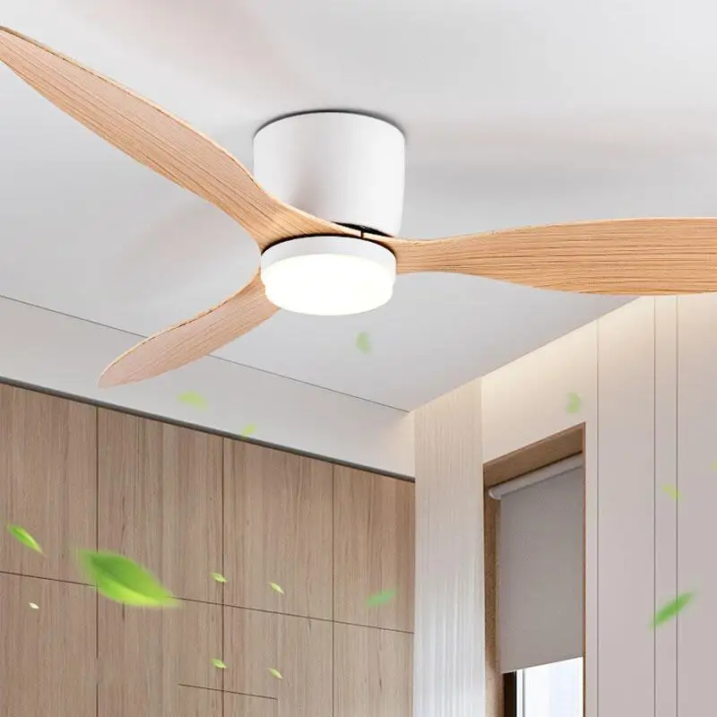 Modern Led Ceiling Fan Without Lights DC Motor 6 Speeds Timing Fans 20CM Low Floor Loft Remote Control Lux&vitae Fan With Lights 6